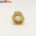 LB Guten top 1/2 Brass Water Meter Connector/brass fittings/brass coupling from yuhuan